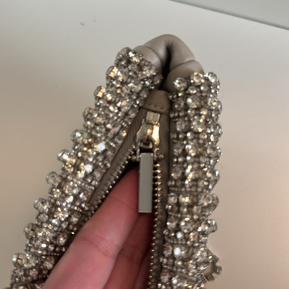 NWT CULT GAIA LAEL CLUTCH IN LIGHT GRAY + CRYSTALS🪩 - Picture 7 of 13